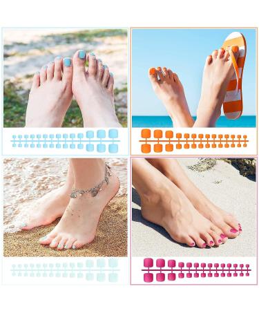 420 Matte Toenail False Toe Nail Tips - 15 Sets Fresh Color Full Cover Fake Nails - Buy Online on GoSupps.com