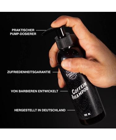 Charlemagne Caffeine Shampoo for Men - Anti Hair Loss & Hair Growth - 200ml Pump Dispenser - Buy Online on GoSupps.com
