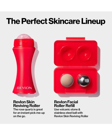 Revlon Oil Absorbing & Cooling Facial Roller Refill Pack - Eco-Friendly Stainless Steel Stones - Easy to Clean - 1 Count - Buy Online on GoSupps.com