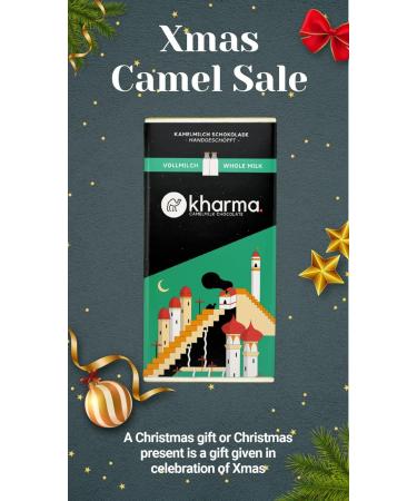 2 Bars of Kharma whole camel milk chocolate made in Austria by a master craftsman - Buy Online on GoSupps.com