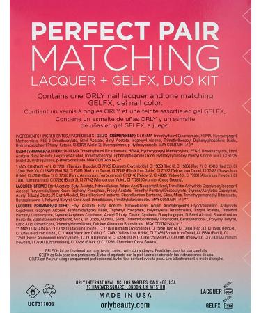 Orly Perfect Pair Matching Lacquer and Gel Duo Kit - Kiss the Bride - Buy Online on GoSupps.com