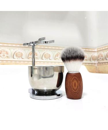 Men's Shaving Brush Set - 3 Piece Grooming Kit for Wet Shaving - Buy Online on GoSupps.com