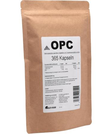 High Dose OPC Grape Seed Extract + Zinc - 365 Capsules | 12-Month Supply for Optimal Health - Buy Online on GoSupps.com