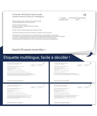 Life Extension TMG 500mg 60 Vegan Liquid Capsules Gluten Free Soy Free Vegetarian - Buy Online on GoSupps.com