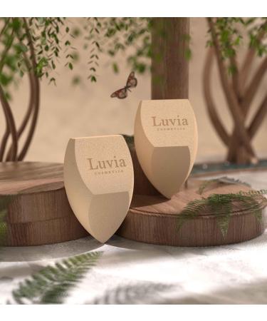 Makeup Sponge Set with Precious Tea - Luvia Cosmetics - Makeup Blender Diamond Shape - Buy Online on GoSupps.com