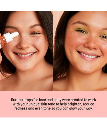 Isle of Paradise Self Tanning Face Drops Light (30 ml) - Vegan Natural Ingredients - Skin Care Tanning Drops - Light 30 ml - Buy Online on GoSupps.com