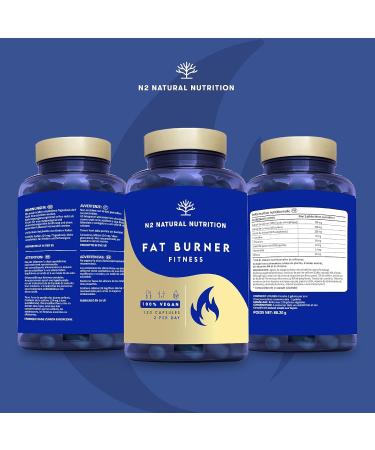 Capsules for Weight Loss | 100% Natural with Green Tea Guarana L-Carnitine and Green Coffee | Stimulates Thermogenesis | Vegan Certified | Made in the EU | N2 Natural Nutrition - Buy Online on GoSupps.com