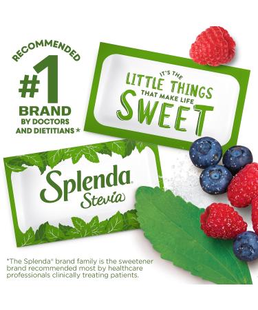 SPLENDA Naturals Stevia Zero Calorie Sweetener: No Calories  All Natural Sugar Substitute With No Bitter Aftertaste - Single Serve Granulated Packets (1000 Count) - Buy Online on GoSupps.com