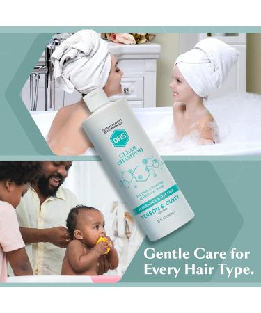 DHS Clear Shampoo 16 oz - Gentle Formula for Sensitive Scalp - Pack of 1 - Buy Online on GoSupps.com
