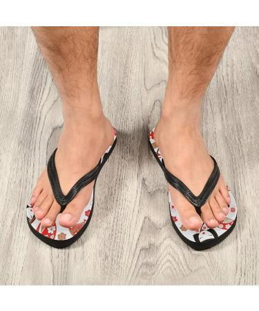 Mnsruu Japanese Women's Flip-Flops with Cherry Blossom Motif | XS Multicolored | Ideal for Home Spa Hotel and Travel - Buy Online on GoSupps.com