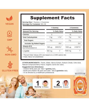 Well&Whole L-Lysine Gummies 1000mg and Essential Amino Acid (EAA) Liquid Drops & Liver Support Liquid Supplement - Buy Online on GoSupps.com