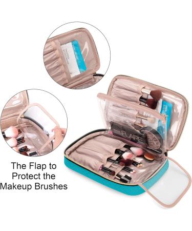 Yarwo Blue-Green Cosmetic Bag Organizer for Brush Set | Makeup Brush Storage (Up to 24 cm) - International Shipping - Buy Online on GoSupps.com