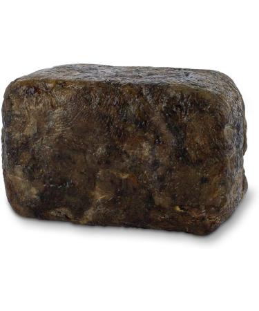PraNaturals 100% Organic Raw African Black Soap 200g - Handcrafted in Ghana | Detoxifying & Anti-Ageing | For All Skin Types - Natural Vegan Unprocessed - Buy Online on GoSupps.com