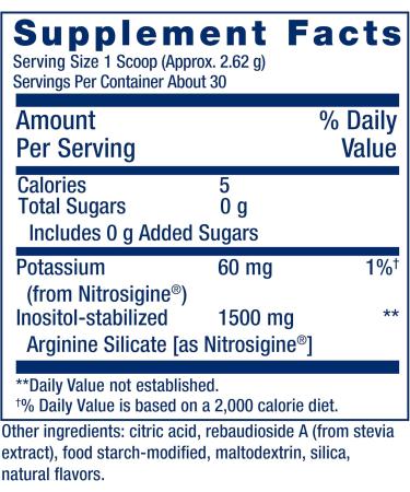 Life Extension NitroVasc Boost Blood Flow Supplement Nitric Oxide Support Heart Health Cardiovascular Support L-arginine Gluten-Free Non-GMO Vegetarian 1 Scoop 30 Servings - Buy Online on GoSupps.com