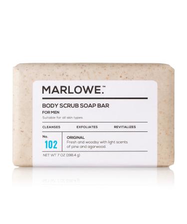 Marlowe Men's Body Scrub Soap Bar No. 102 7 oz (198.4 g)