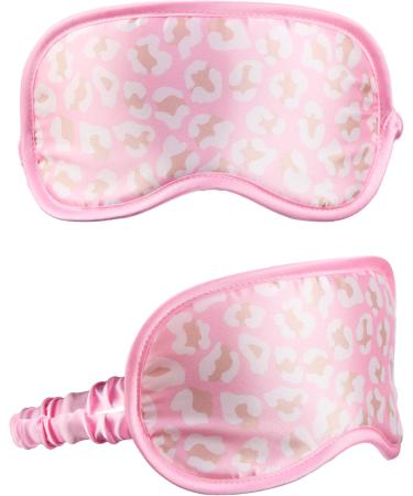 Forever 21 Sleep Mask - Dual Sided Comfort | Pink Leopard Print | Furry & Satin | Ultimate Rest & Rejuvenation - Shop Internationally - Buy Online on GoSupps.com