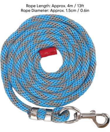 HEEPDD Nylon Horse Rope Friction Free 13ft Long Horse Leash Rope Soft Touch for Pet for Training Blue Grey - Buy Online on GoSupps.com