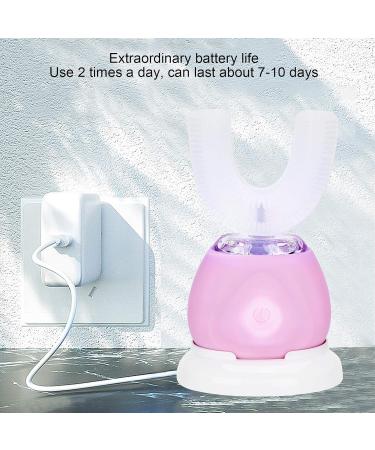 U-Shaped Kids Automatic Toothbrush 360 Smart U-Shape Toothbrush Toothbrush Electric U Shaped Toothbrush Toothbrush for Ultrasonic for Child Adult(Pink) - Buy Online on GoSupps.com