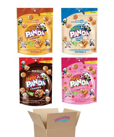 Hello Panda Cookies (4-Flavor Bags Pack of 4) 4-Flavor Bags 7 Ounce (Pack of 4)