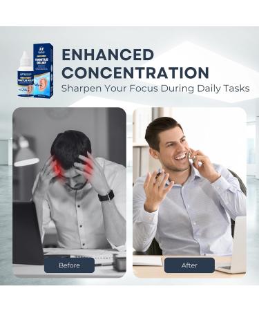 Tinnitus Relief Drops - Natural Ear Ringing Treatment Soothing Ear Wax Removal & Hearing Improvement - Made in USA - Buy Online on GoSupps.com