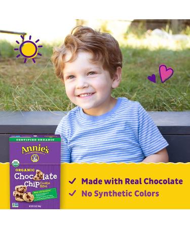 Annie's Organic Chocolate Chip Cookie Bites - 6.5 oz Box | 100% Natural, Delicious Snack - Buy Online on GoSupps.com