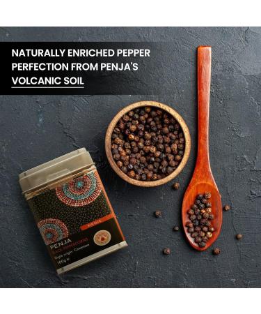 Fire Mountain Black Penja Pepper 100g - Single Origin Whole Peppercorn Berries from Penja Valley for Grinder Refill - Buy Online on GoSupps.com