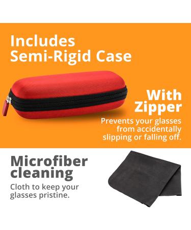 Blue Light Blocking Glasses - Clear | Anti-Fatigue & UV400 Gaming & Computer Glasses for Men & Women - Buy Online on GoSupps.com