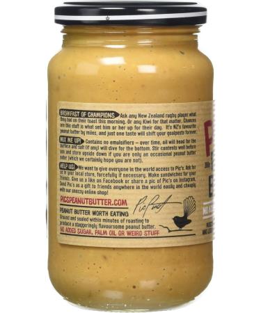 Pic's Peanut Butter Crunchy No Added Salt 380g 1 - Buy Online on GoSupps.com