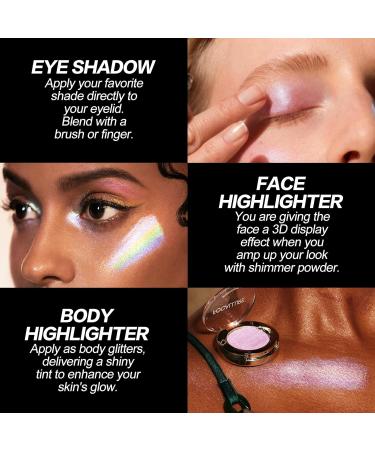 FOCALLURE Eyes On Me Pressed Powder Eyeshadow - Glitter Eye Makeup High Pigment Long-Lasting Hypoallergenic - PK03 Love Language - Buy Online on GoSupps.com