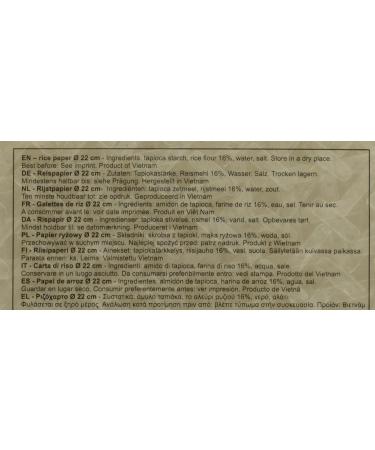 Buy HS Vietnamese Rice Paper 22cm 500g - Authentic Spring Roll Wrapper for International Shipping - Buy Online on GoSupps.com