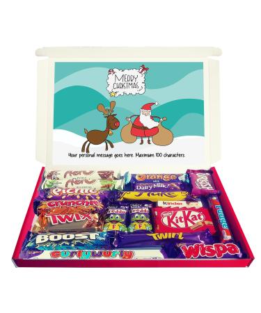 Personalised LET'S GO RUDOLPH Christmas Chocolate Selection Box Gift Hamper