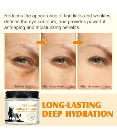 Beef Tallow & Beef Honey Skin Care - Organic Deep Nourishing Herb Fed Tallow Balm - Beef Tallow Cream for Face & Body - Moisturizing Skin Care Cream for - Buy Online on GoSupps.com