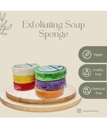 Rose Perfume Exfoliating Soap Sponge - Vegan & Cruelty-Free - Buy Online on GoSupps.com
