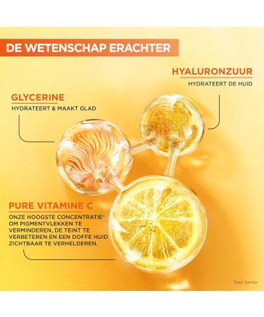 Garnier Skin Active 10 Pure Vitamin C AntiPigmentation Spots Night Serum with Hyaluronic Acid 30ml - Buy Online on GoSupps.com