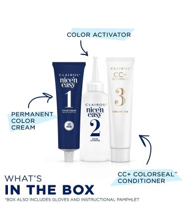 Clairol Nice'n Easy Permanent Hair Dye 2BB Blue Black 6.26 Fl Oz - Pack of 1 - Buy Online on GoSupps.com