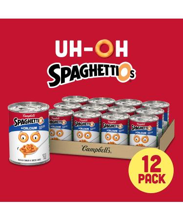 SpaghettiOs Original Canned Pasta Plus Calcium  15.8 OZ Can (Pack of 12) - Buy Online on GoSupps.com