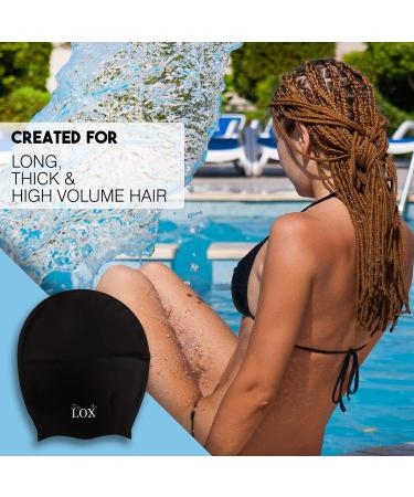 Extra Large Swim Cap for Long Hair, Braids & Dreadlocks - Keeps Hair Dry for Women & Men - Buy Online on GoSupps.com