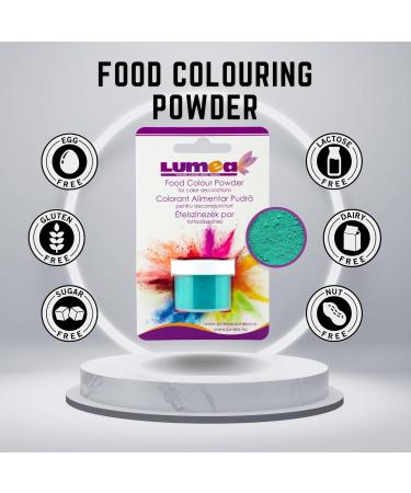Dekozauber24 Turquoise Food Coloring Powder - Fat-Soluble for Fondant Marzipan & Cake Decoration - 2-4g Can | Premium Baking Accessories - Buy Online on GoSupps.com