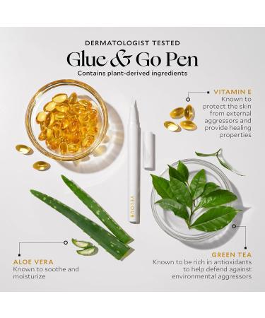 Buy Velour Glue & Go Pen - Clear Lash Adhesive for False Eyelashes | Precision Tip Beginner-Friendly & Dermatologist Tested | International Shipping Available - Buy Online on GoSupps.com