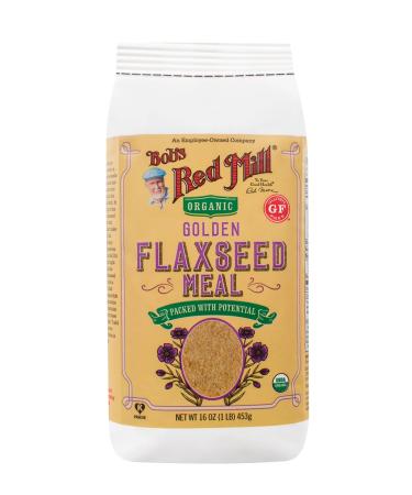 Bob's Red Mill Golden Flaxseed Meal, Organic, Gluten Free, Whole Ground, 16 Ounce