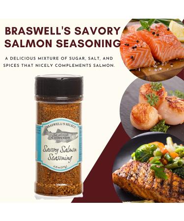 Braswells Savory Salmon Seasoning 6.25 oz - Premium Blend for Delicious Flavor - Buy Online on GoSupps.com