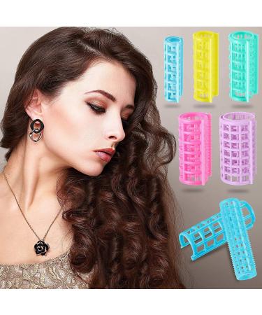 30-Piece Self-Grip Plastic Hair Rollers Set - DIY Hair Curlers for Hairdressing, Salon & Barber Use (5 Sizes) - Buy Online on GoSupps.com