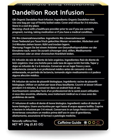 Buddha Teas Organic Dandelion Root Tea - USDA Organic, OU Kosher, 18 Bleach-Free Bags - Buy Online on GoSupps.com