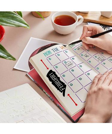 Dotted Journal Stencil Set - Easy Layout Creation Kit for Planners - Includes Bullet Points, Checklists, and Calendars - Buy Online on GoSupps.com