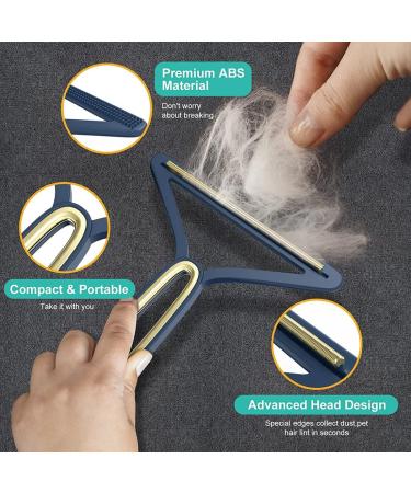 Portable Lint Razor & Animal Hair Remover | Effective Lint Brush for Clothes & Carpets - Ideal for Cat Hair & Fluff Removal - Buy Online on GoSupps.com