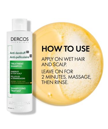 Vichy Dandruff Shampoo with Salicylic Acid & Selenium Sulfide Dercos Anti-Dandruff Shampoo or Bundle with Mineral Shampoo for Dry to Normal Hair & Scalp for Men & Women. Dermatologist Recommended 200mL - Buy Online on GoSupps.com