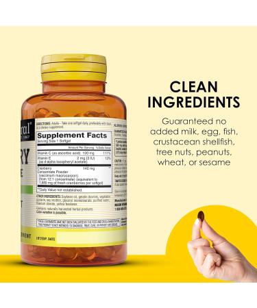MASON NATURAL Cranberry 12:1 Concentrate with Vitamin C & E Supports Immune & Urinary Health 90 Capsules - Buy Online on GoSupps.com