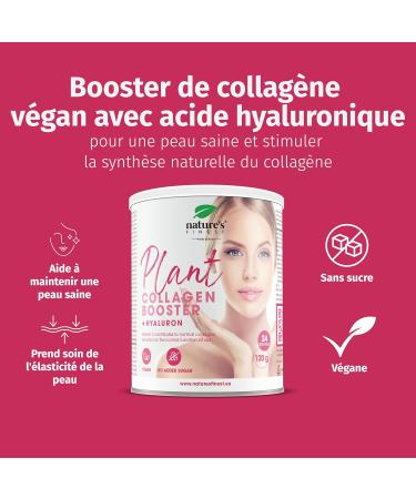 Nature's Finest by Nutrisslim Plant Vegan Collagen Powder With Hyaluronic Acid - Vitamins For Women - Normal Collagen Synthesis Cellular Protection Against Oxidative Damage - Buy Online on GoSupps.com