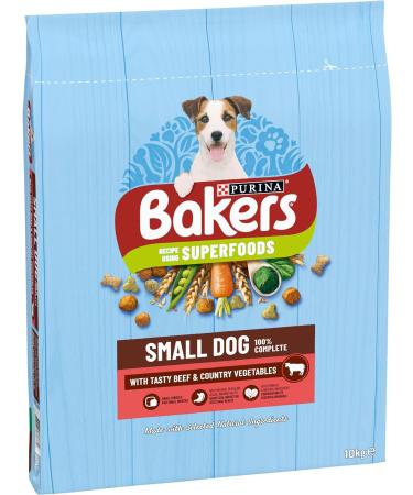 Bakers Small Dog Dry Dog Food Beef & Veg 10kg - Buy Online on GoSupps.com