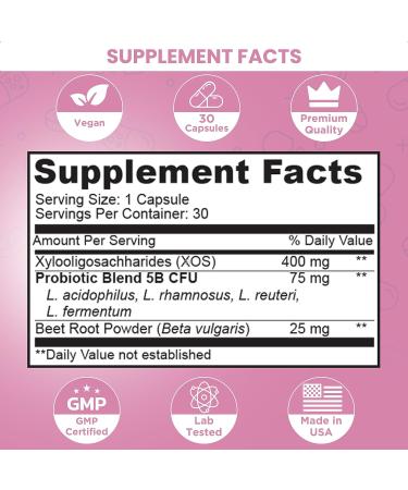 The Vitamin Kitchen Vaginal Probiotics for Women - Pro-Natural Women Probiotic - 5 Billion CFU Vegan Friendly Non-GMO - Odor Control & pH Balance - 30 Servings - Buy Online on GoSupps.com